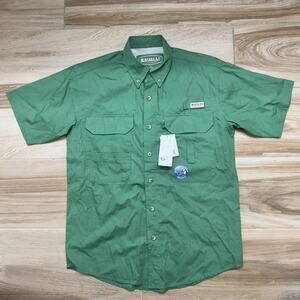 Magellan Fish Gear NWT Men's Button-Down Short Sleeve Green SZ Medium